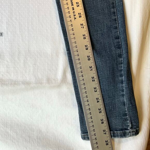Levi’s Women Skinny Jeans size W29 L32 Blue Mid Rise Stretch Boot Cut - Picture 4 of 12